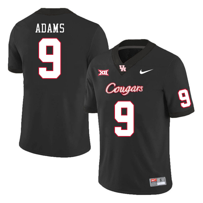Houston Cougars #9 Matthew Adams College Football Jerseys Stitched Sale-Black